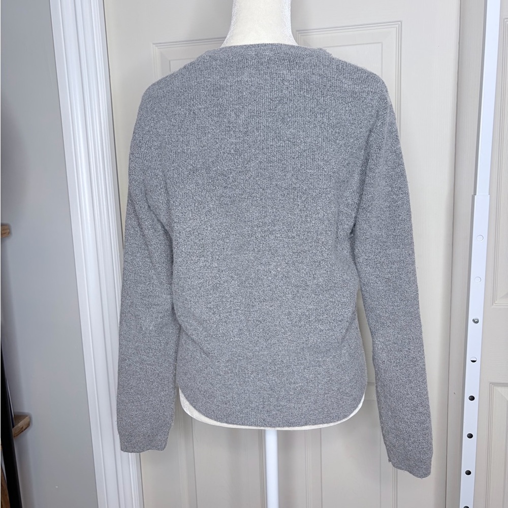 Zara Light Gray Knit cardigan sweater - Picture 5 of 10